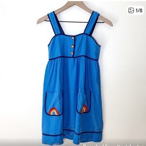 Stella McCartney Blue Dress with Rainbow Accents